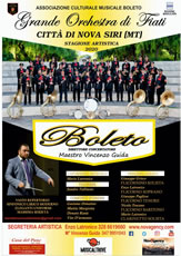 Gran Concerto Bandistico Boleto
